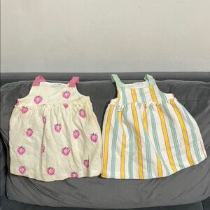 Adorable Baby Dresses with Pink and Stripes